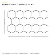 Hexagon HEXO 14-GRID LED-valosarja