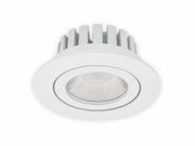Valaisimen kompakti koko (⌀80x32mm) mahdollistaa asennuksen pieniin tiloihin, ja sen kehyksen muotoilu on py&ouml;re&auml;, mik&auml; tuo modernin ja tyylikk&auml;&auml;n ilmeen. Kuva tuotettu teko&auml;lyll&auml;.