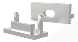 Lis&auml;p&auml;&auml;tytulppa PINNALLA 16x7mm LED-profiilille, harmaa