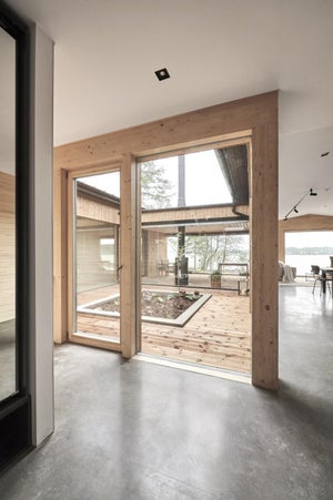 Käytävän valaistus LED-alasvalo KAIDA . Asuntomessut 2023 Loviisa Finnlog WisdomHouse