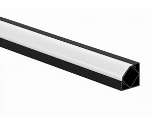 KULMA LED-profiili 2m suoralla kannella, musta