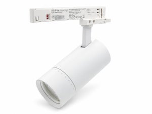 Kiskovalaisin ZOOM  3-vaihe 24&deg;~60&deg; 35W ⌀80x171mm, valkoinen