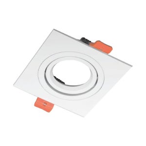 Alasvalorunko / Asennuskehys RUUTU, GU10 ja MR16/GU5.3, 95*95*25mm, valkoinen
