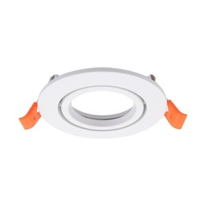 Alasvalorunko / Asennuskehys RENGAS, GU10 ja MR16/GU5.3, 85*25mm, valkoinen