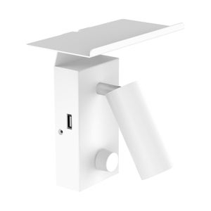 Lukuvalo WANNA 5W, 420lm, USB, valkoinen