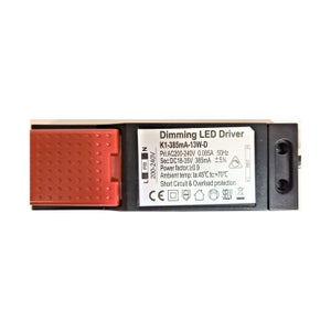 LED-Valaisimen varaosamuuntaja, 385mA, triac himmennett&auml;v&auml;