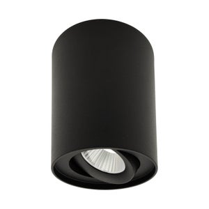 LED-valaisin SYLINTERI, 10W, 890lm, &Oslash;90*100mm, 24&deg;, IP54, musta