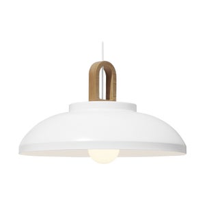 Sessak Leone riippuvalaisin, 50cm, mattavalkoinen/puu