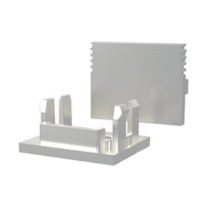 Lis&auml;p&auml;&auml;tytulppa PINNALLA 16x13mm LED-profiilille, harmaa
