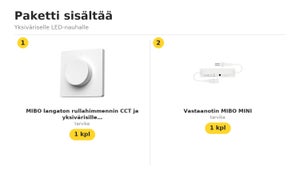 Himmennyssetti MIBO LED-nauhoille