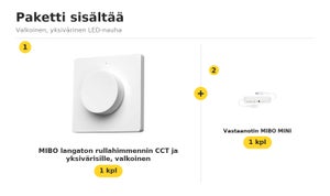 Himmennyssetti MIBO, rullahimmennin + vastaanotin