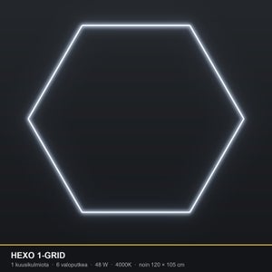 Hexagon HEXO 1-GRID LED-valosarja