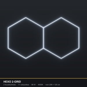 Hexagon HEXO 2-GRID LED-valosarja