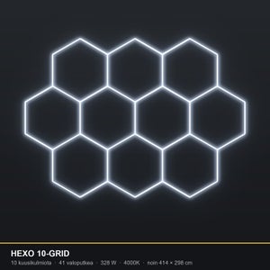 Hexagon HEXO 10-GRID LED-valosarja