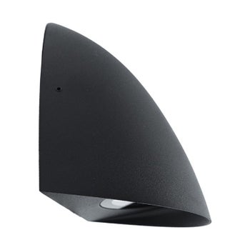 Sein&auml;valaisin NUPPU, 8W, 760lm, 202*121*95mm, IP65, CRI90, musta