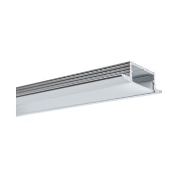 UPPO LED-profiili kannella, 2000mm, hopea