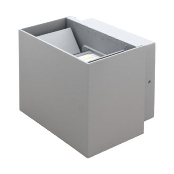 Sein&auml;valaisin MODIFI 10W, yl&ouml;salas, 900lm, 120x97x100mm, hopeanharmaa