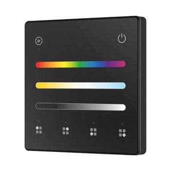 NOVA RGB+CCT, Langaton sein&auml;s&auml;&auml;din, musta