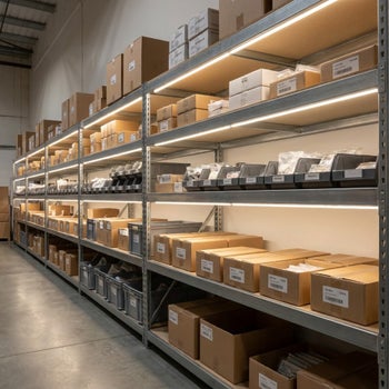 Varaston hyllyvalaistus, LED-nauhapaketti IP65