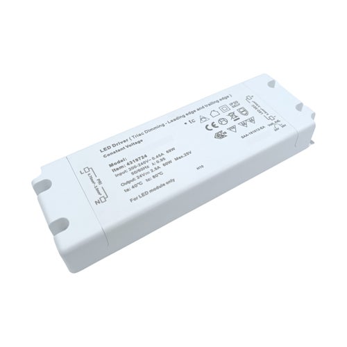 LED-muuntaja NOSTE 60W 24V, Triac-himmennys