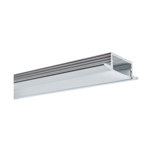 UPPO LED-profiili kannella, 2000mm, hopea