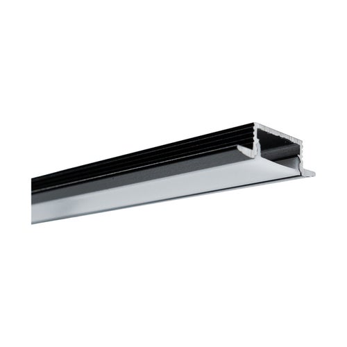 UPPO LED-profiili kannella, musta
