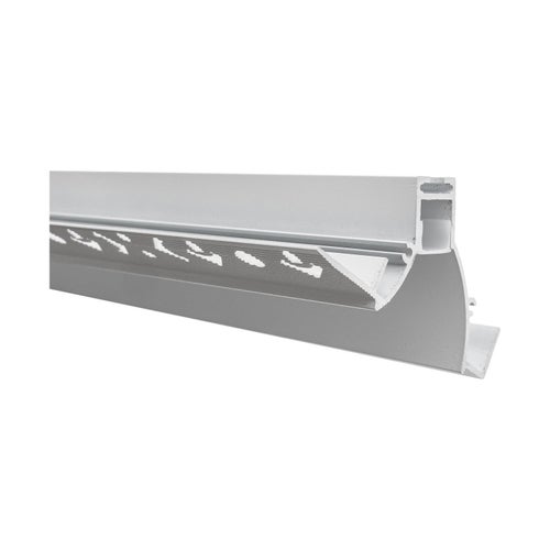 EP&Auml;SUORAVALAISTUS profiili LED-nauhalle, tasoite-valmis pinta, 2250mm, valkoinen