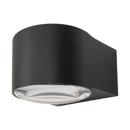 Sein&auml;valaisin KAARIA 8W alas tai yl&ouml;s 890lm 130x113x95mm, musta