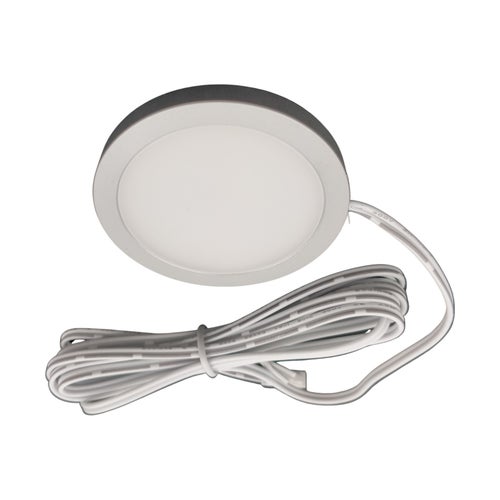 LED-kalustevalaisin ⌀60x6.5mm 1.5W 180lm 12V, pinta-asennettava
