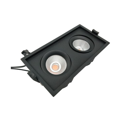 DALI LED-alasvalo KAIDA2 20W 175*95*53mm CRI97, musta