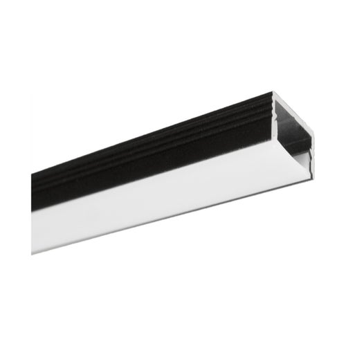 PINNALLA LED-profiili opaali kannella, 2250x16x13mm, musta