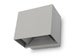 Sein&auml;valaisin MODIFI 10W, yl&ouml;salas, 900lm, 120x97x100mm, hopeanharmaa