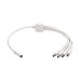 Haaroitin 4 LED-nauhalle/ valolistalle, valkoinen